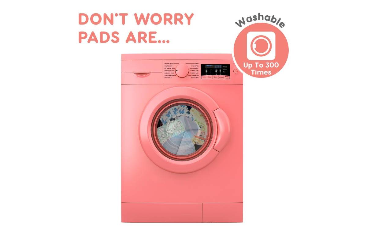 Misoko Washable Dog Pee Pad Waterproof Non-Slip Super Absorbent Training Mat Suitable For Whelping And Potty Training mint, 2 pcs.