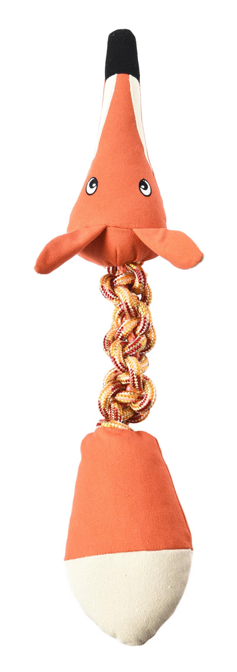 Stretchy Plush Dog Toy – Fox