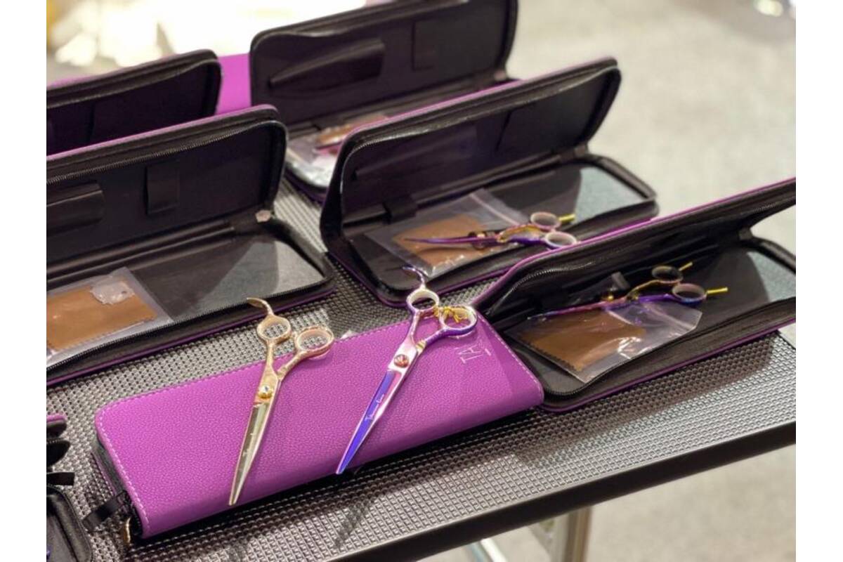 Tauro Pro Line Janita Plungė Stainless Steel Pro Shears Cutting Scissors Curved Ergonomic Extremally Sharp For The Left-Handed