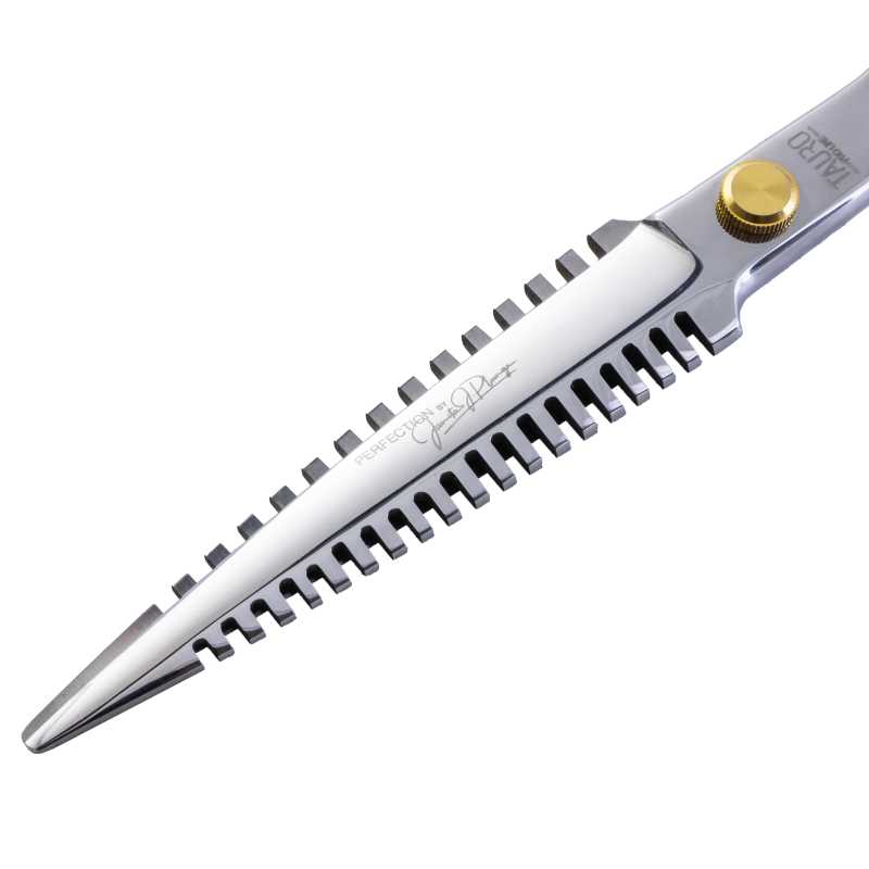 Tauro Pro Line multifunctional - cutting and filing scissors with case, Janita Plunge Perfection line, 19 cm