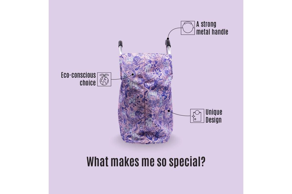 Eco Friendly Reusable Tote Bag with Aluminum Handles