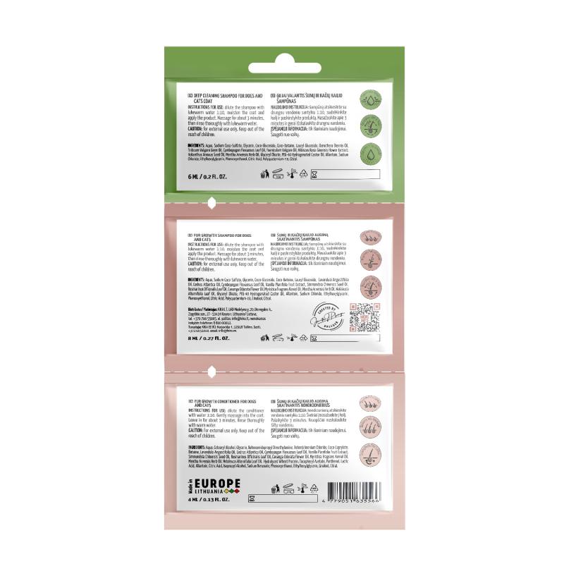 Detox & Fur Growth 3-Step Dog & Cat Sample Kit