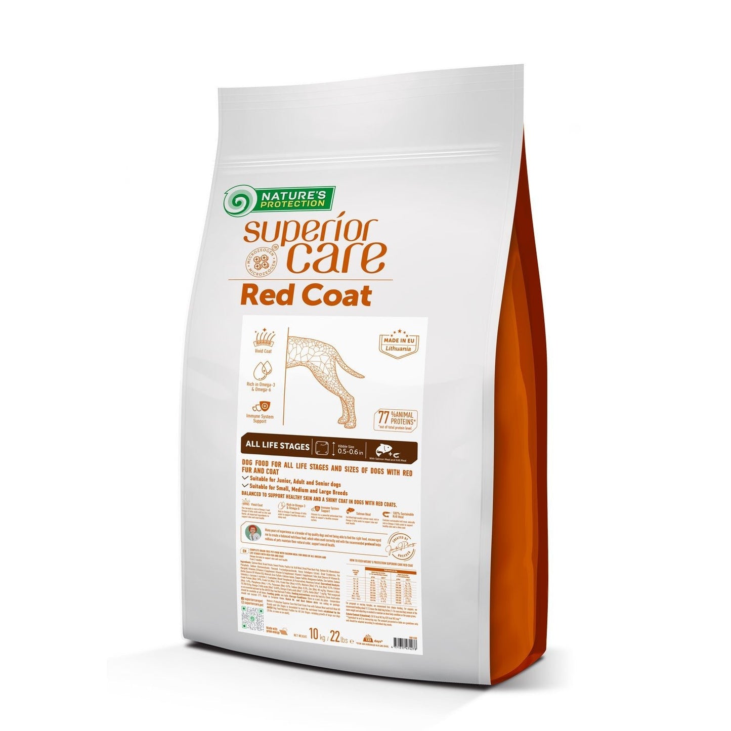 » All Life Stages Dog Food for Red Coat All Breeds with Salmon & Krill (100% off) - Kika USA SuperiorCare.Pet