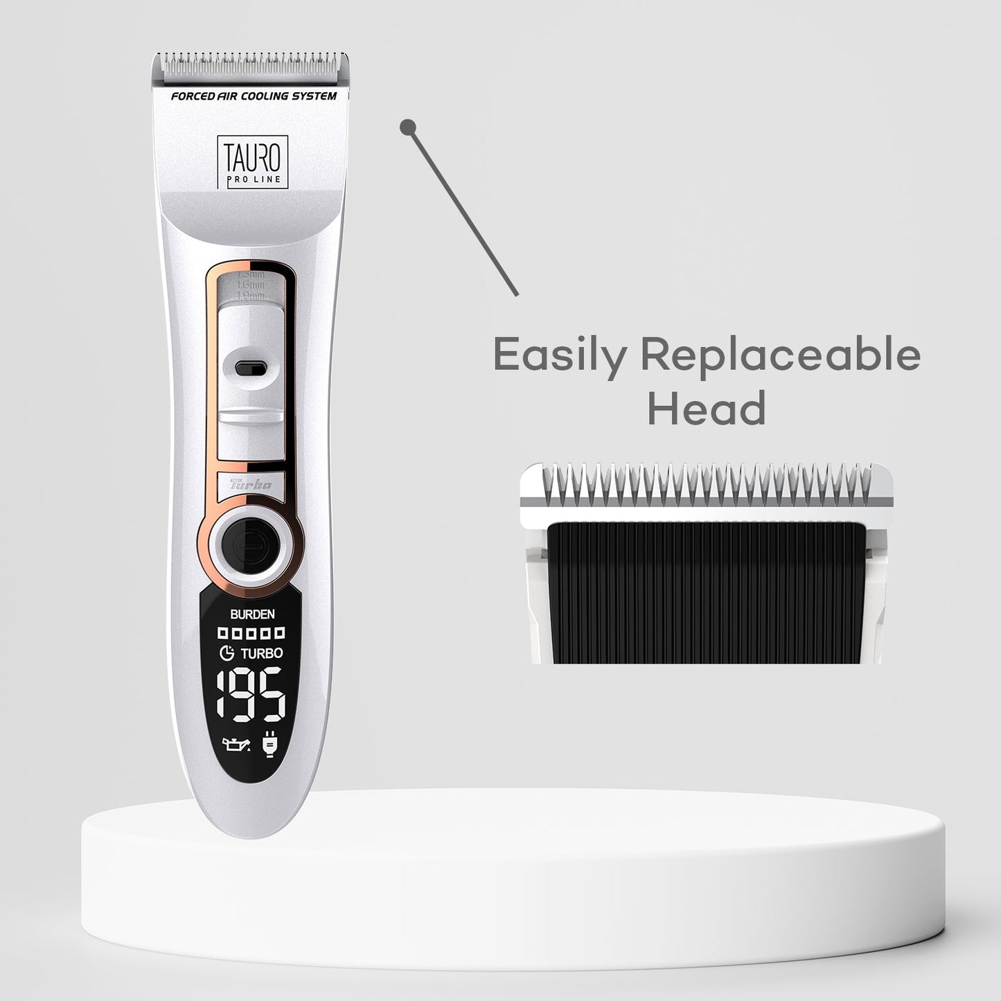 3 - Speed Cordless Pet Clipper with LED Display & Detachable Ceramic Blade - Kika USA SuperiorCare.Pet