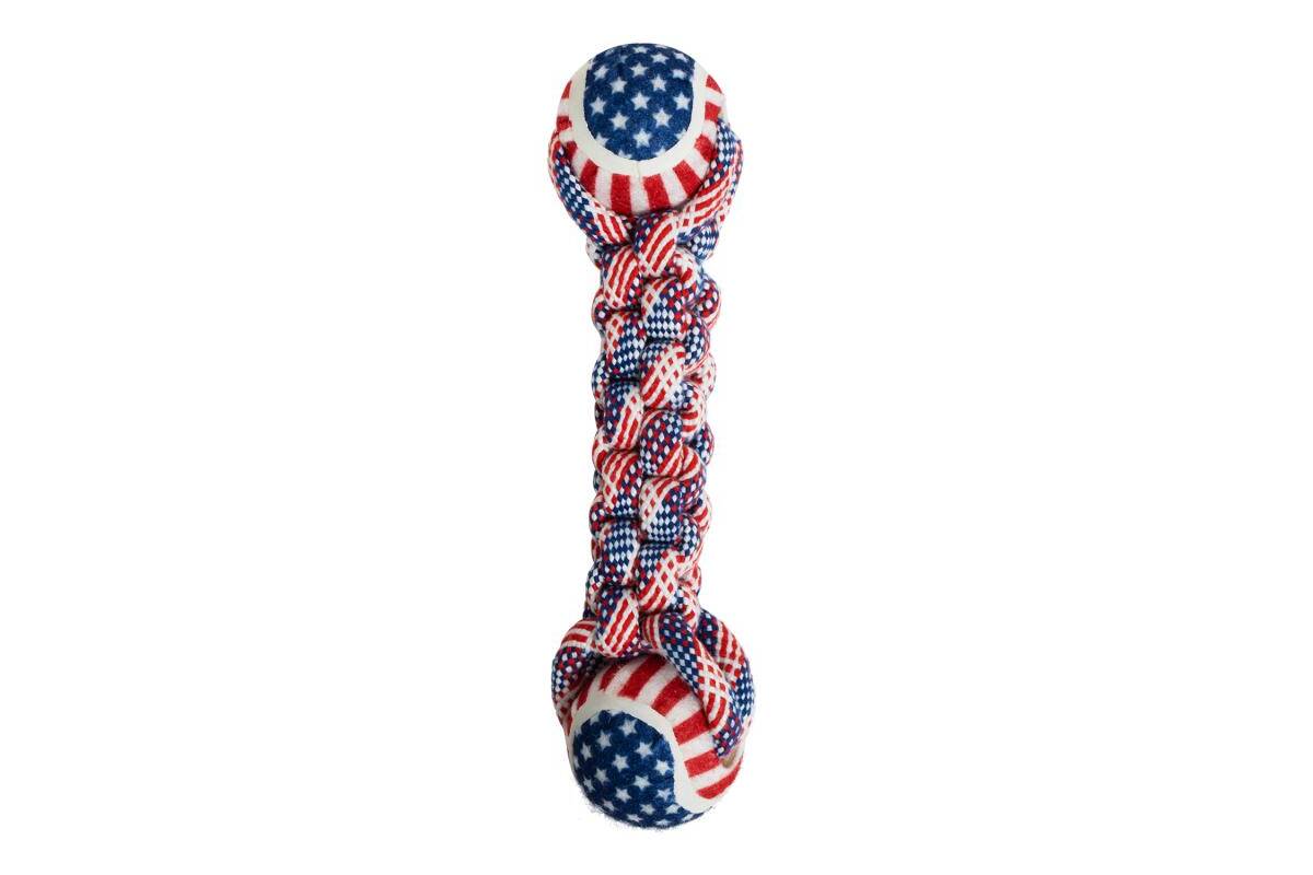 MISOKO dog toy, balls with rope