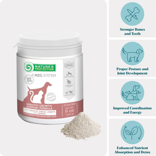 Mineral-Rich Puppy Supplement for Bone Strength, Joint Health & Detox Support