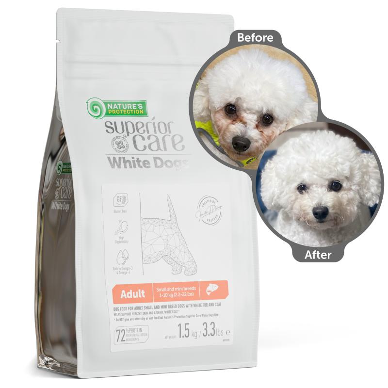 Adult Dogs Food for Light Coat Small & Mini Breeds with Salmon