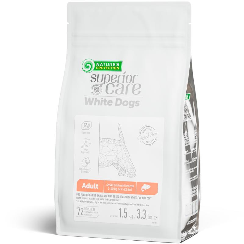 Adult Dogs Food for Light Coat Small & Mini Breeds with Salmon