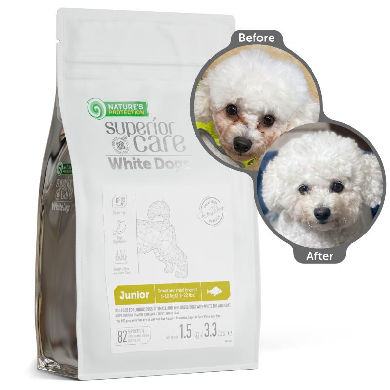 Junior Dog Food for Small & Mini Breeds with White Fish