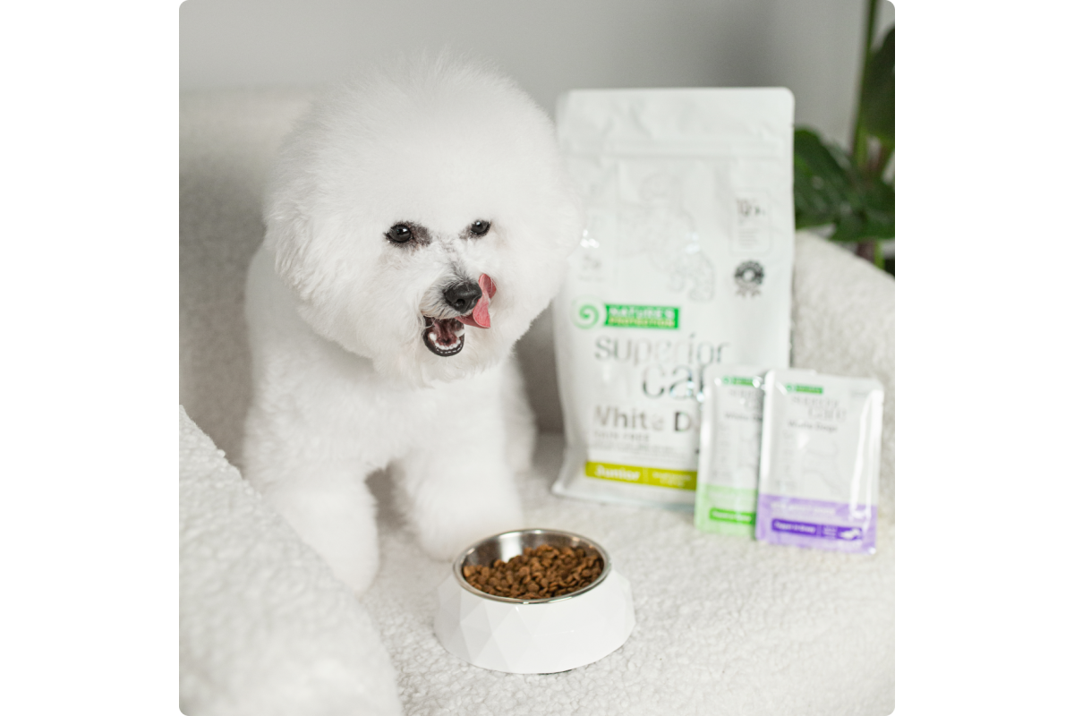 Junior Dog Food for Small & Mini Breeds with White Fish