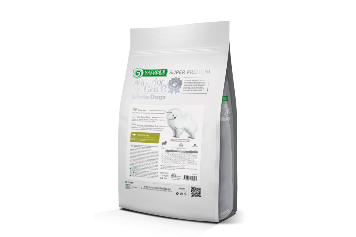 Junior Dog Food for Small & Mini Breeds with White Fish