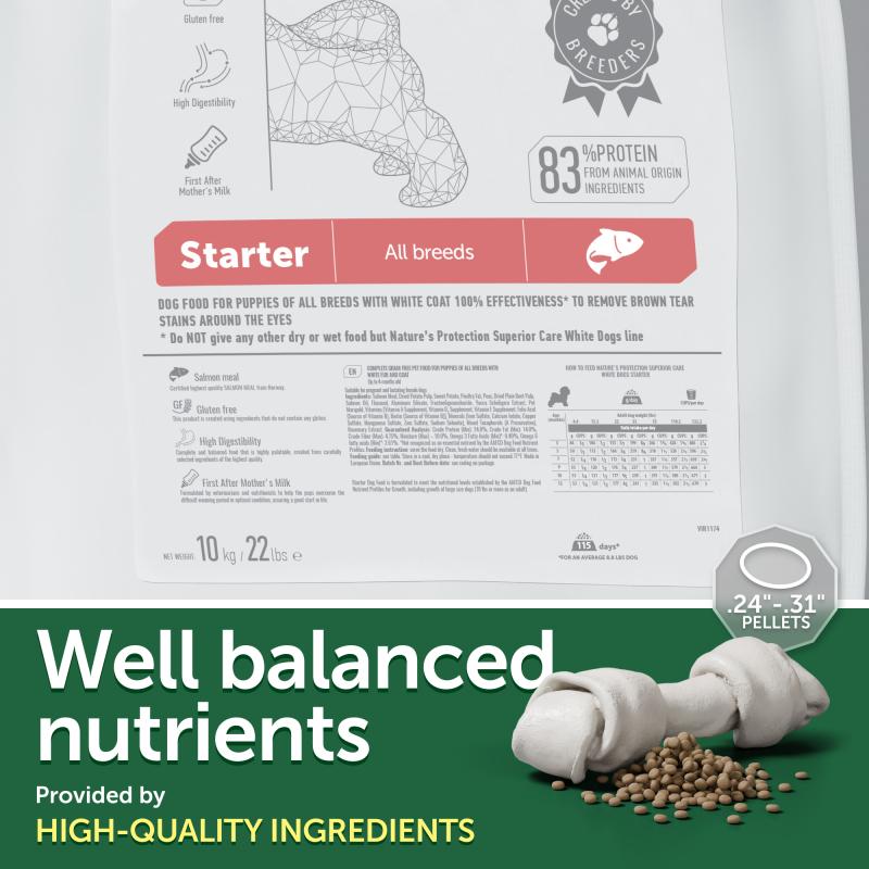 Nature’s Protection Superior Care White Dogs Starter