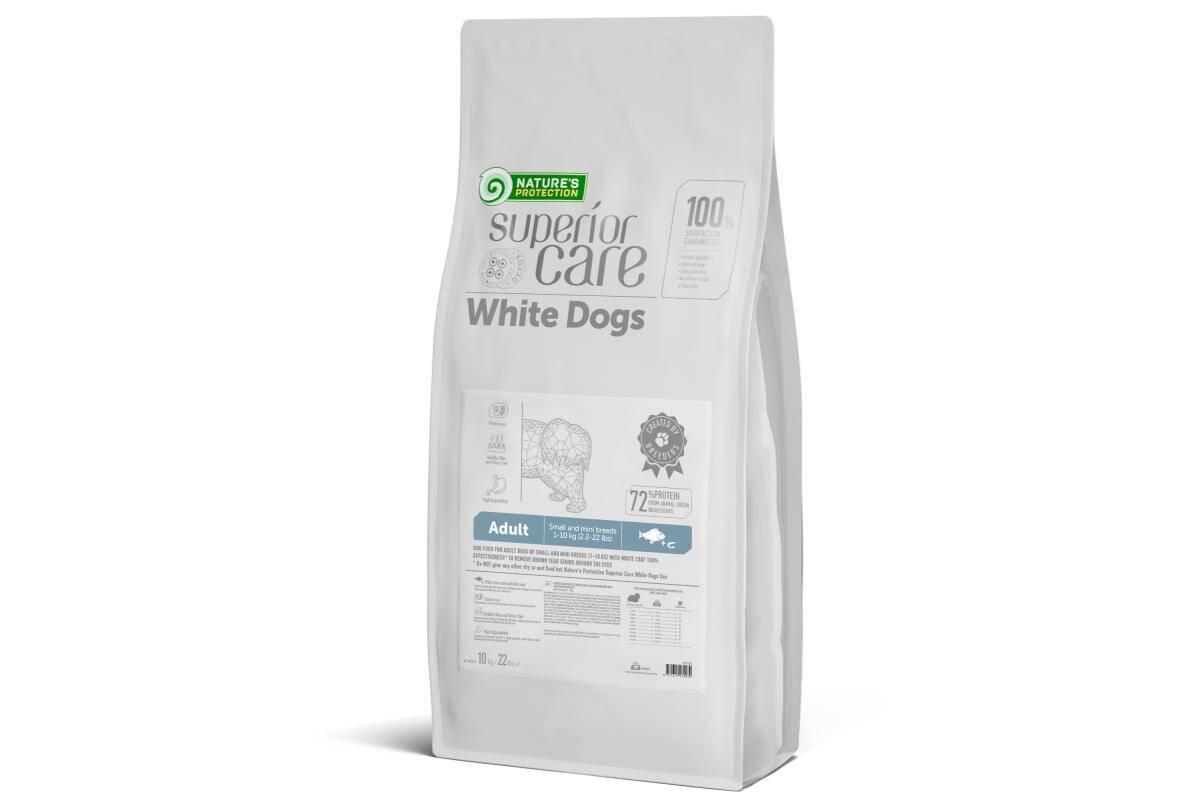 Adult Dogs Food for Light Coat Small & Mini Breeds with White Fish Protein