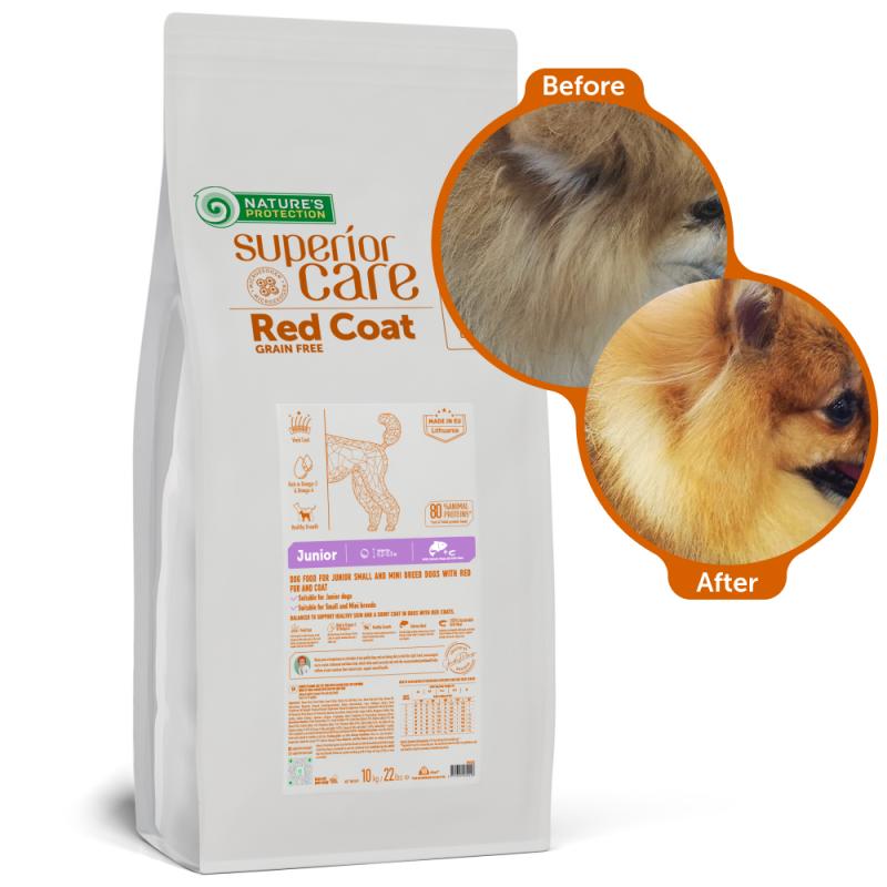 CLEARANCE Junior Dogs Food for Red Coat Small Breeds with Salmon