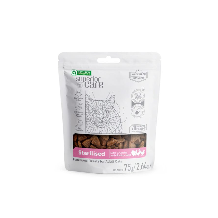 Nature's Protection Superior Care complementary feed - snacks with poultry for adult sterilised cat