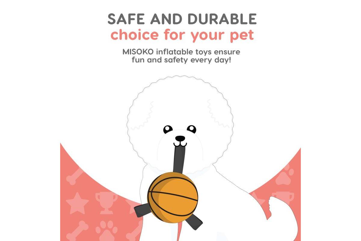 MISOKO dog toy, tennis balls