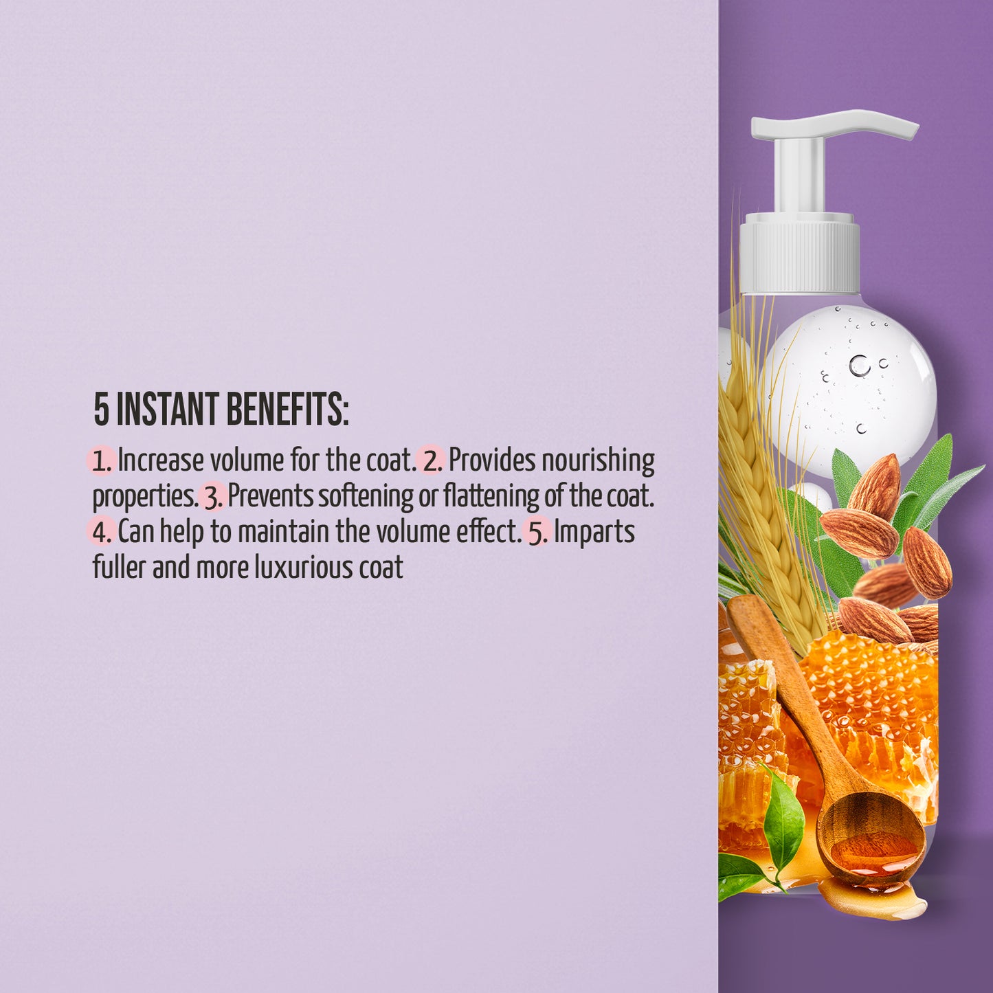 Tauro Pro Line Ultra Natural Care Volume Boost Leave - In Conditioner, spray volume boost leave-in conditioner for dogs and cats coat