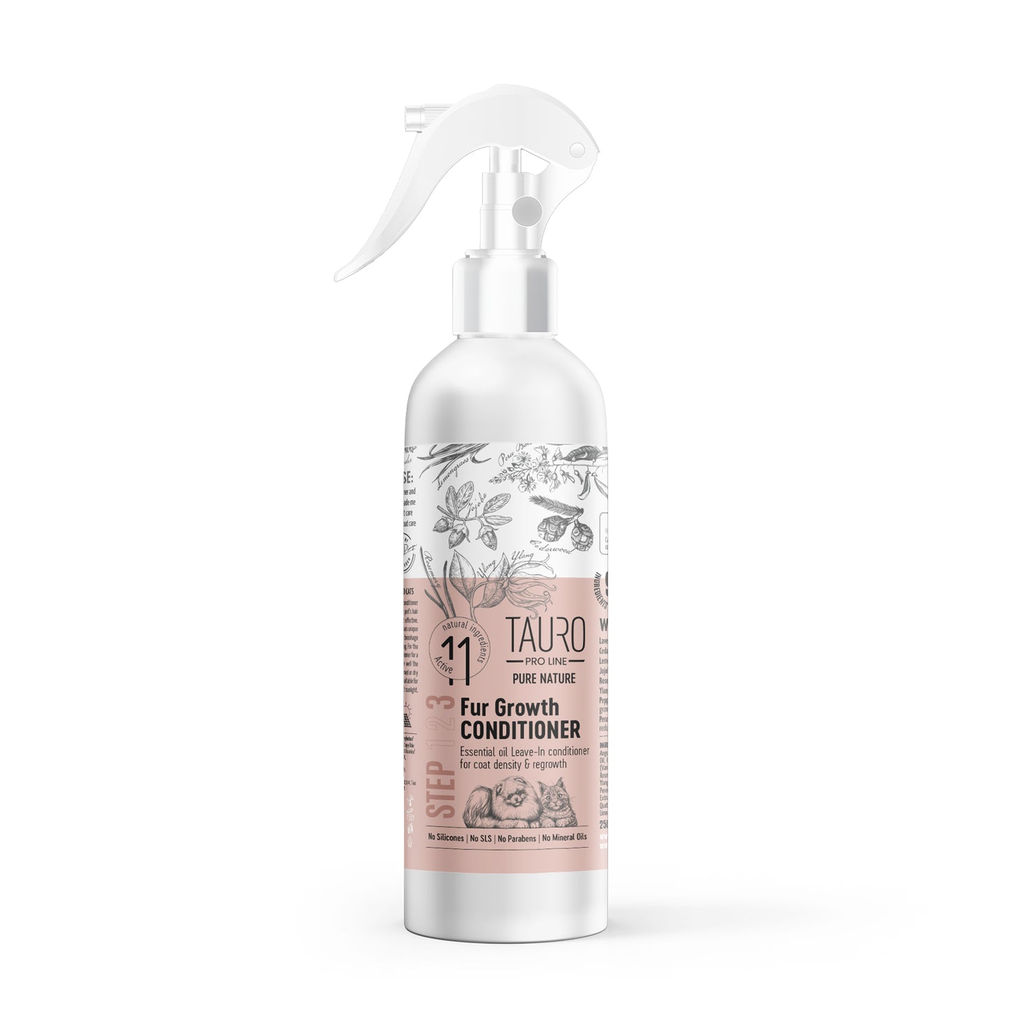 Tauro Pro Line Pure Nature Fur Growth Conditioner, coat growth promoting spray conditioner for dogs and cats