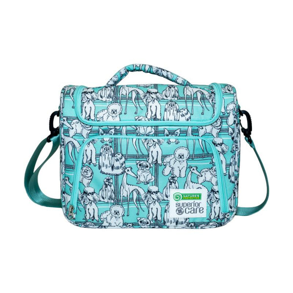 Nature s Protection Superior Care Mint Grooming Bag Puppies Print Capa