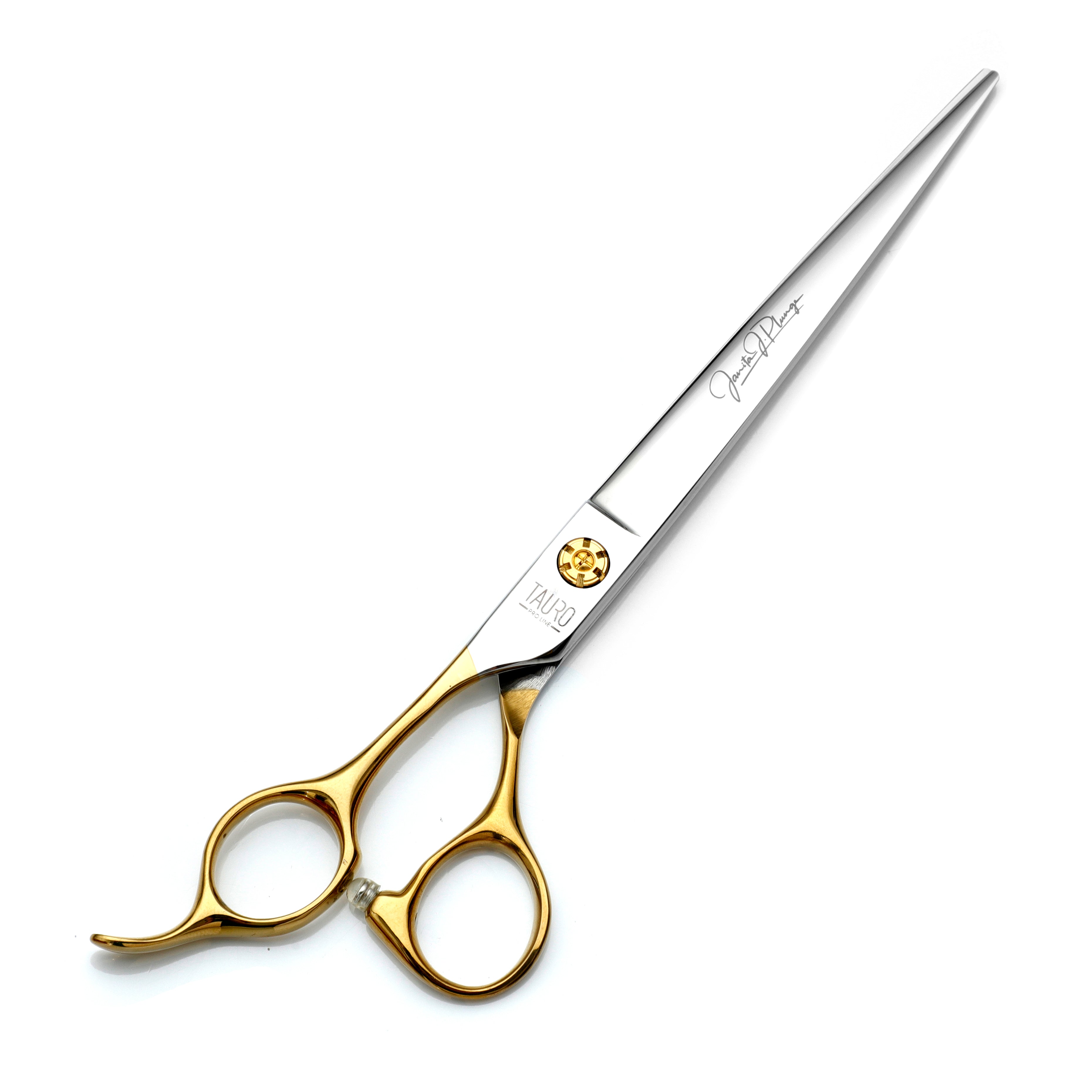 Professional Straight Dog Scissors for Left-Handers – 440C Steel