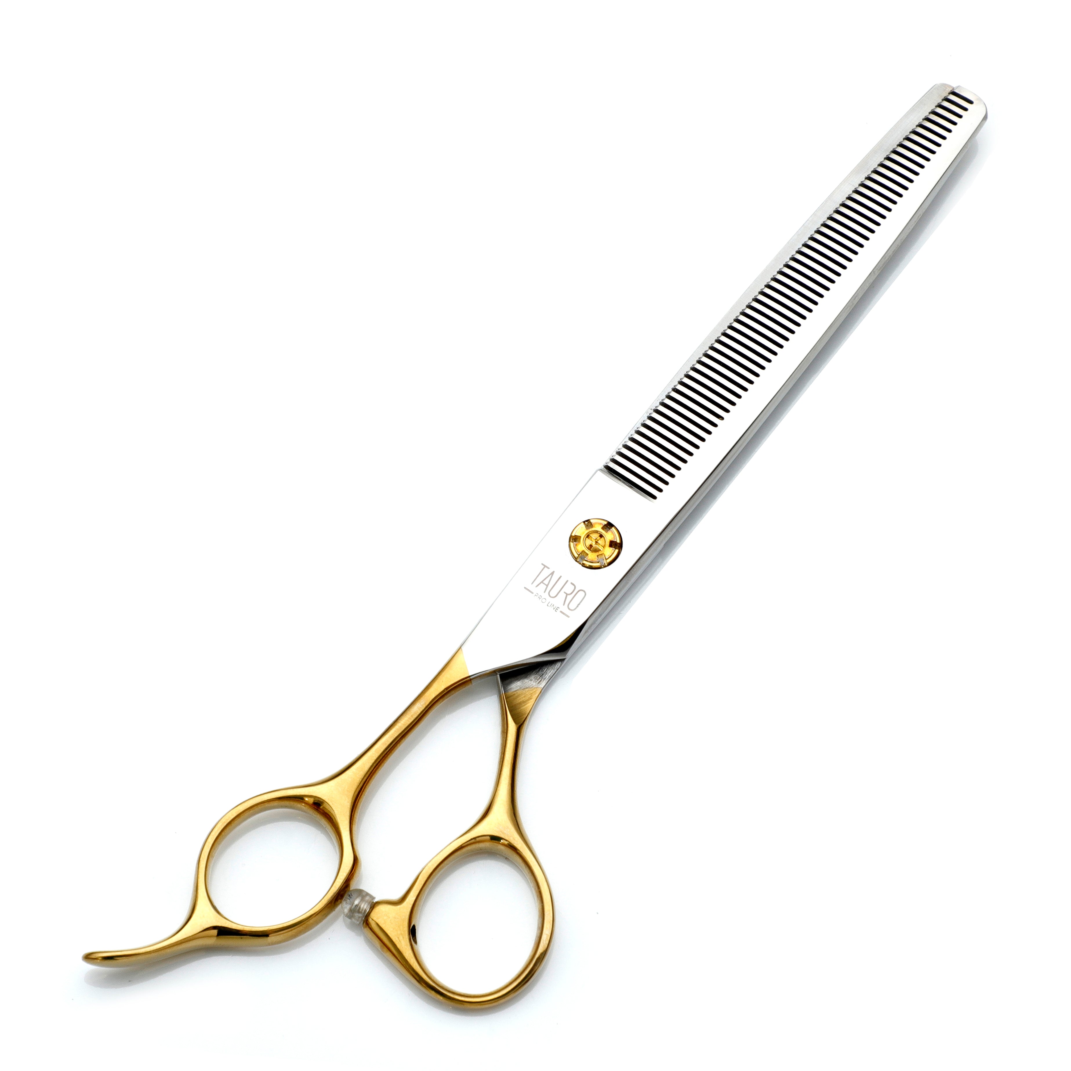 Ergonomic 7” Left-Handed Thinning Scissors – Razor Sharp 440C Steel