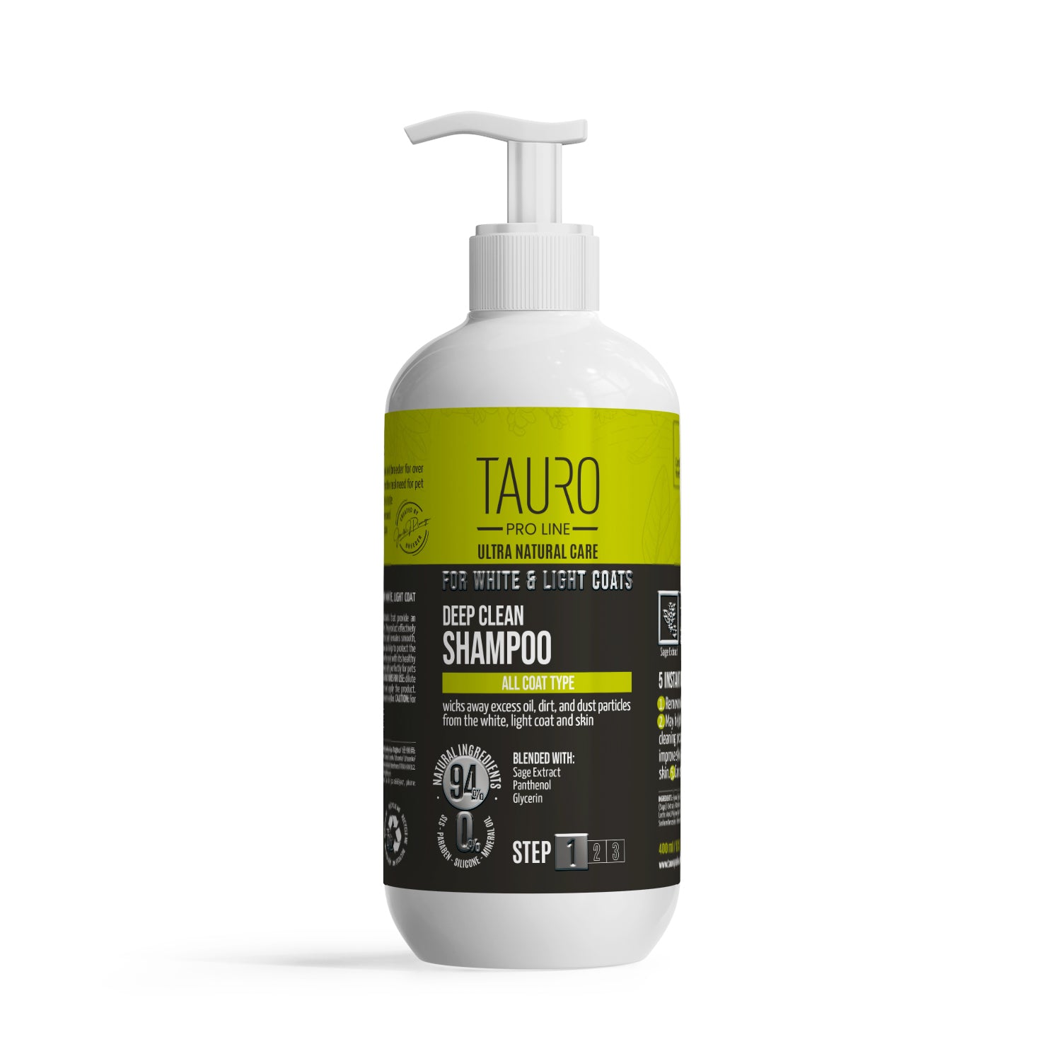 White & Light Coat Dog & Cat Shampoo – Deep Clean & Brighten