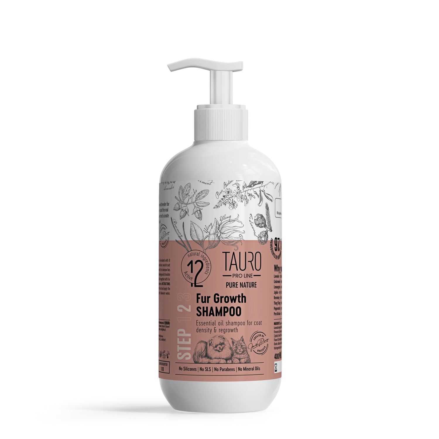Coat Growth Support Shampoo with 7 Essential Oils