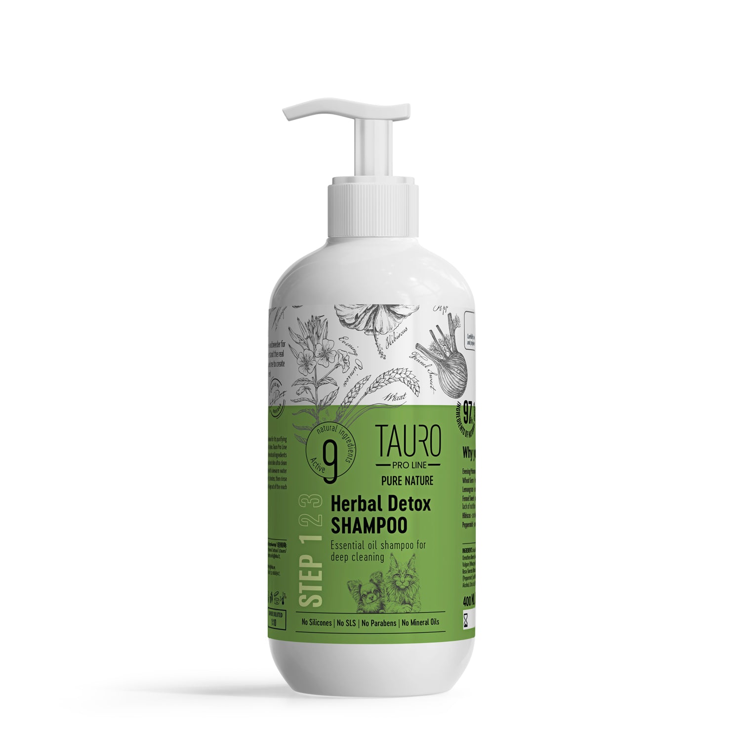 Herbal Detox Dog & Cat Shampoo – Deep Clean Formula