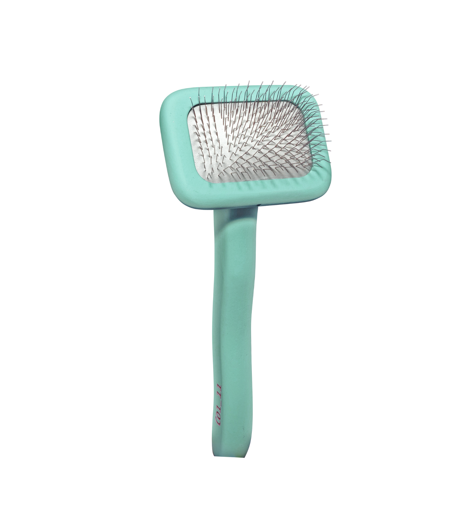 Premium Wooden Pin Brush with Short Stainless Steel Teeth, 0.4”