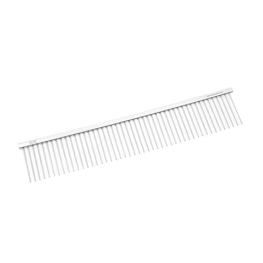 Wide-Tooth Metal Grooming Comb, L, 9.6”