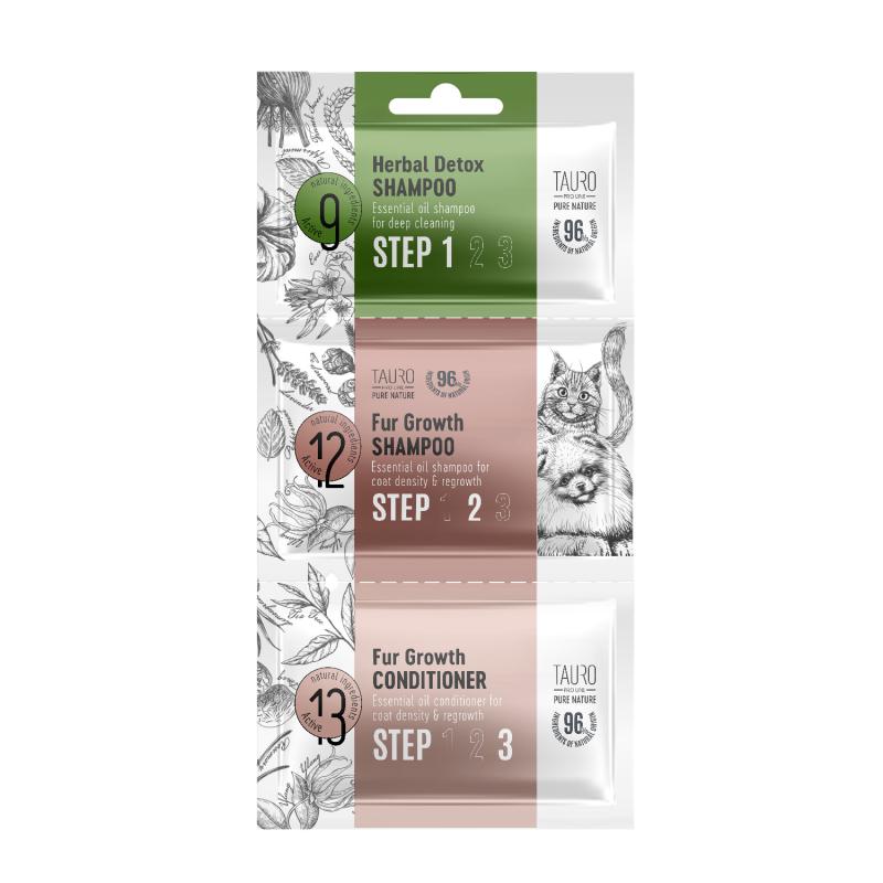 Detox & Fur Growth 3-Step Dog & Cat Sample Kit