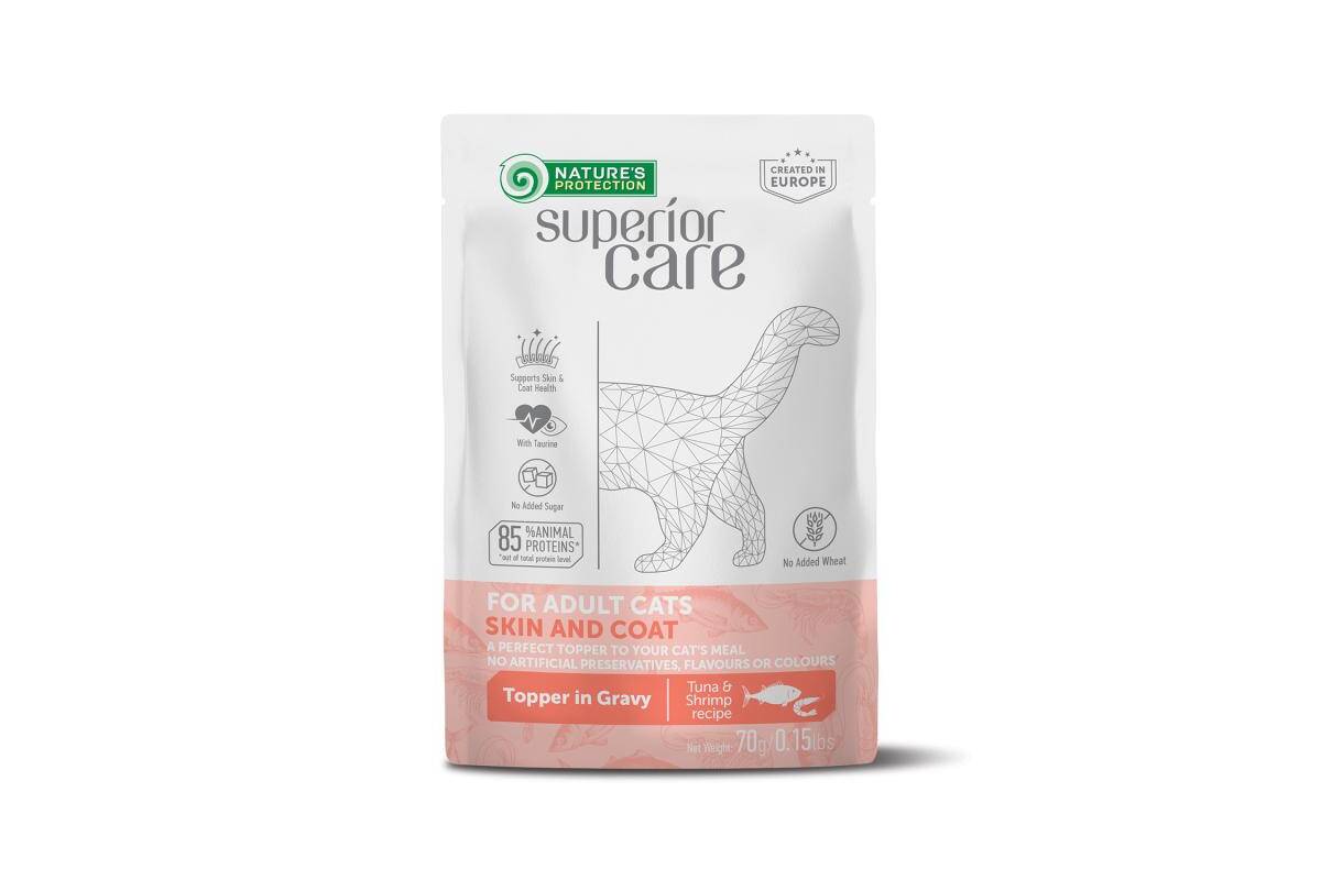 Adult Cat Wet Food for All Breeds with Tuna and Shrimps - Kika USA SuperiorCare.Pet