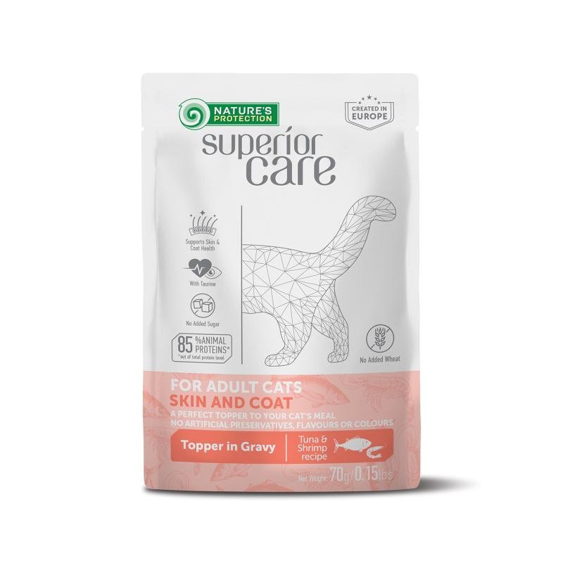 Adult Cat Wet Food for All Breeds with Tuna and Shrimps - Kika USA SuperiorCare.Pet