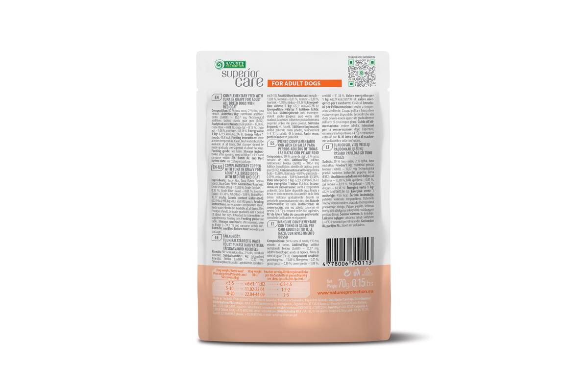 Adult Dog Wet Food for All Breed Dogs with Tuna & Rice - Kika USA SuperiorCare.Pet