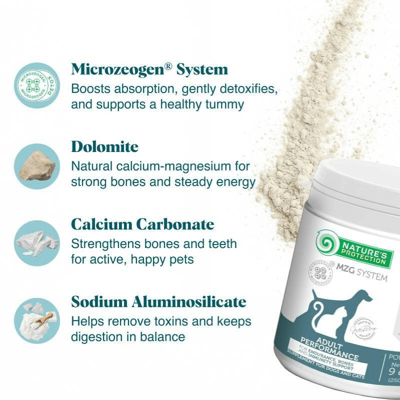 Adult Performance Mineral Supplement for Strong Bones, Muscle Recovery & Detox - Kika USA SuperiorCare.Pet