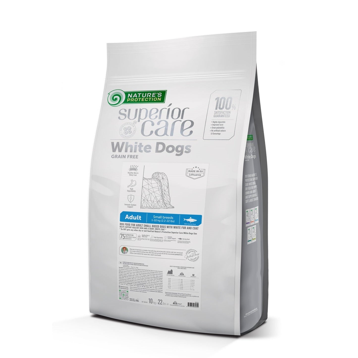 CLEARANCE Adult Dogs Food for Light Coat Small Breeds with Herring - Kika USA SuperiorCare.Pet