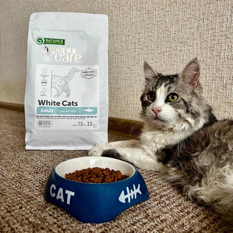 CLEARANCE Adult Light Coat Cats Dry Food with Herring – For All Breeds - Kika USA SuperiorCare.Pet