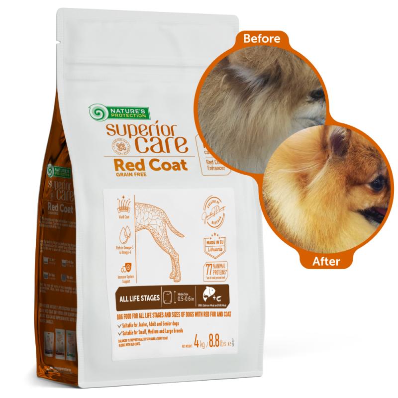 CLEARANCE All Life Stages Dog Food for Red Coat All Breeds with Salmon & Krill - Kika USA SuperiorCare.Pet