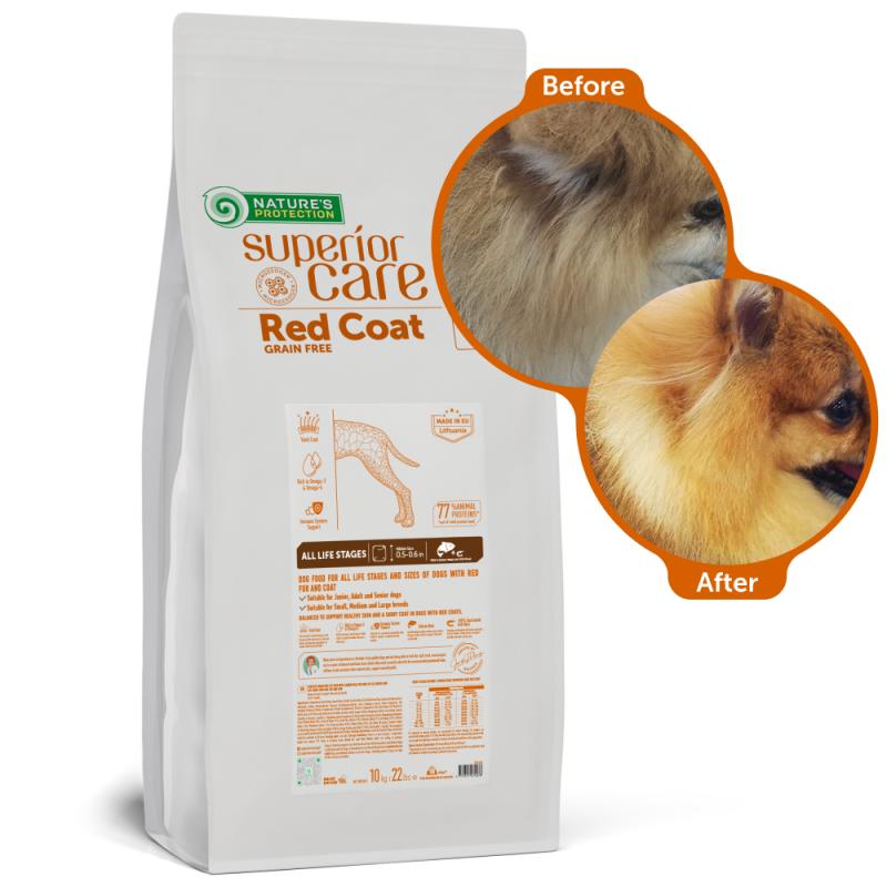 CLEARANCE All Life Stages Dog Food for Red Coat All Breeds with Salmon & Krill - Kika USA SuperiorCare.Pet