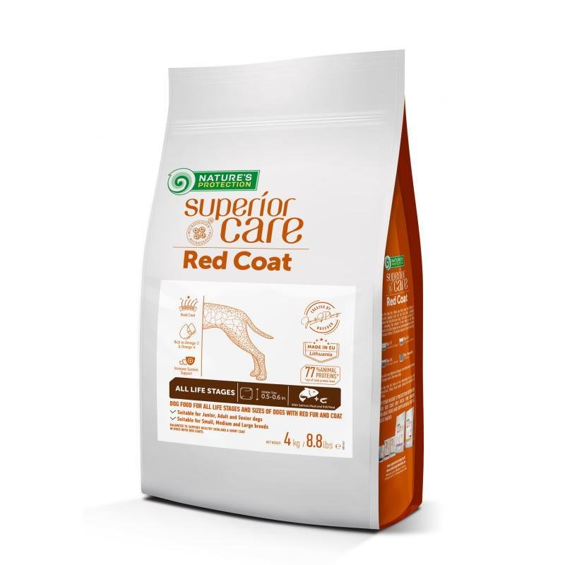 CLEARANCE All Life Stages Dog Food for Red Coat All Breeds with Salmon & Krill - Kika USA SuperiorCare.Pet