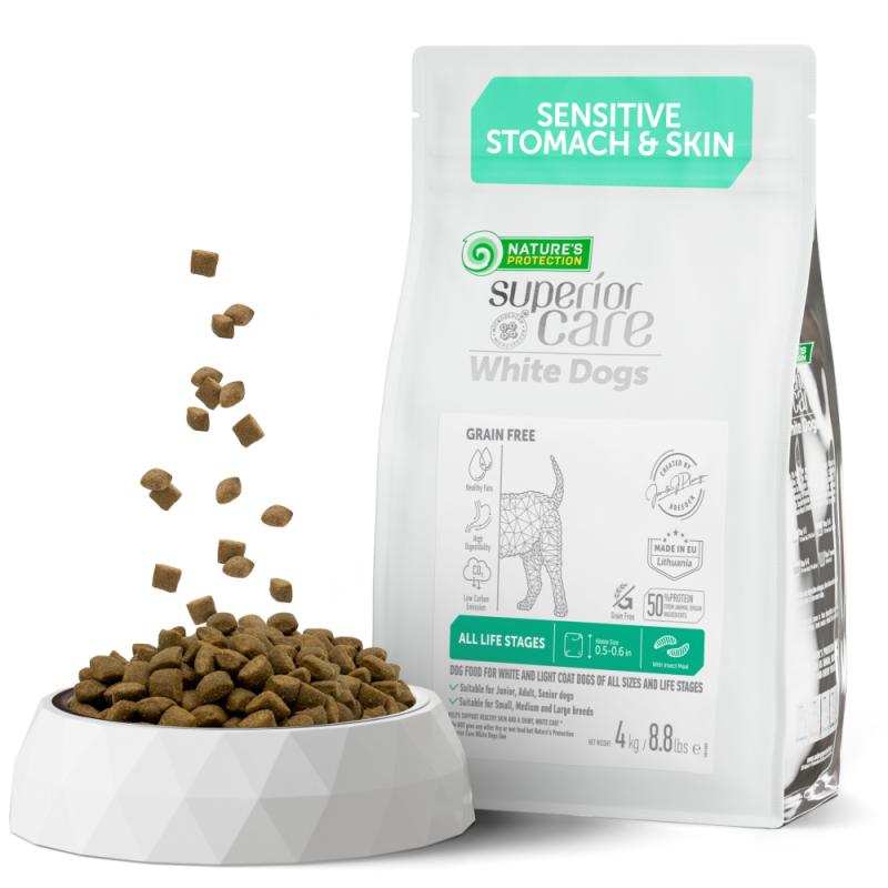 CLEARANCE All Life Stages Dogs Food for Light Coated All Breeds with Insect - Kika USA SuperiorCare.Pet