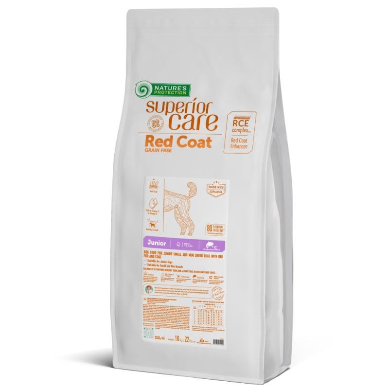 CLEARANCE Junior Dogs Food for Red Coat Small Breeds with Salmon - Kika USA SuperiorCare.Pet