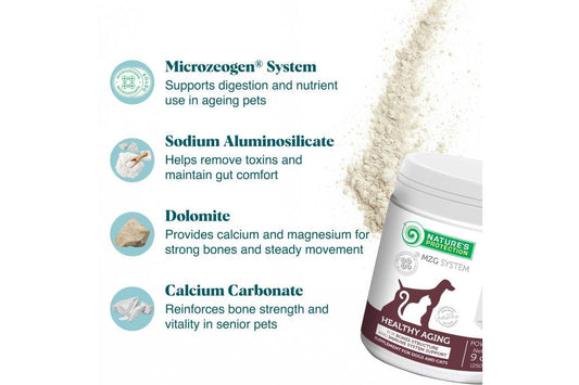 Healthy Aging – Senior Pet Supplement for Bone Strength, Neuromuscular Balance & Detox Support - Kika USA SuperiorCare.Pet