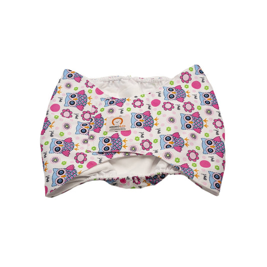 » Misoko Washable, Size Adjustable, Puppy Training, High Absorbency Diaper for Male Dogs, with owls (100% off) - Kika USA SuperiorCare.Pet
