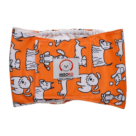 » Misoko Washable, Size Adjustable, Puppy Training, High Absorbency Diaper for Male Dogs, with puppies, colar colour (100% off) - Kika USA SuperiorCare.Pet