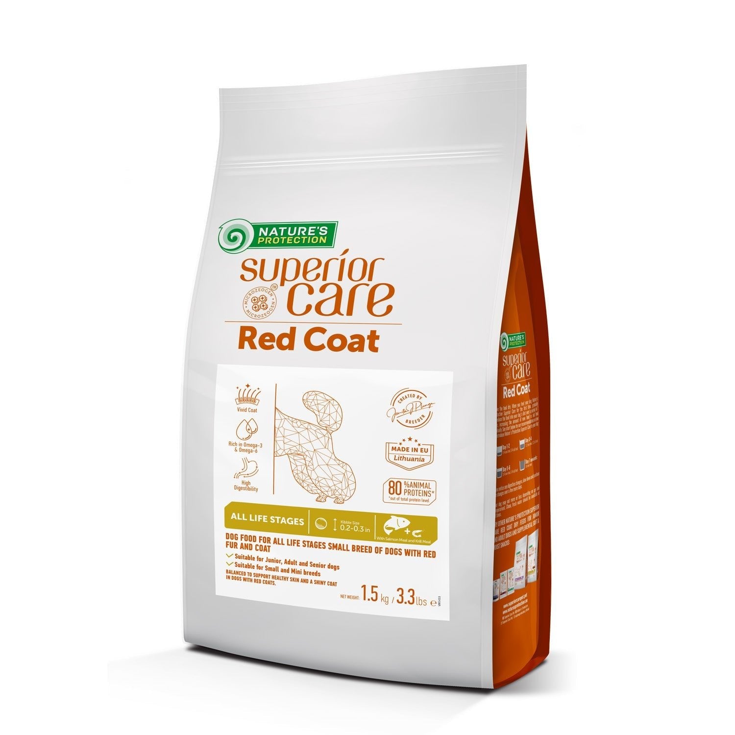 » Nature's Protection Superior Care Red Coat Grain - Free Dry Dog Food For Small And Mini Breeds Red Coated Dogs, Salmon And Krill (100% off) - SuperiorCare.Pet