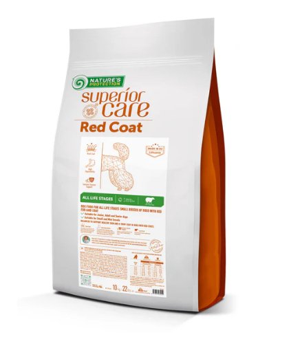 Nature's Protection Superior Care Red Coat Grain-Free Dry Dog Food For Small And Mini Breeds Red Coated Dogs, Salmon And Krill - SuperiorCare.Pet