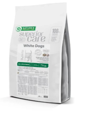 Nature's Protection Superior Care White Dogs Dry Food With White Fish & Rice For All Sizes and Life Stages Dogs - SuperiorCare.Pet