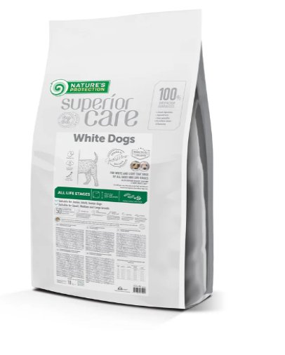 Nature's Protection Superior Care White Dogs Insect All Sizes and Life Stages, dry pet food with insect for dogs of all sizes and life stages - SuperiorCare.Pet