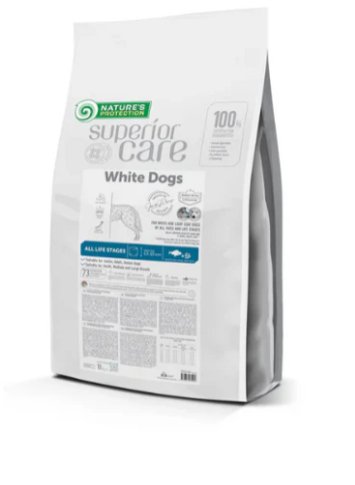 Nature's Protection Superior Care White Dogs Insect All Sizes and Life Stages, dry pet food with insect for dogs of all sizes and life stages - SuperiorCare.Pet